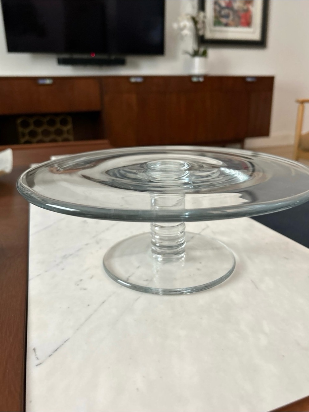 Tiffany & Co. Mesa Crystal Cake Stand